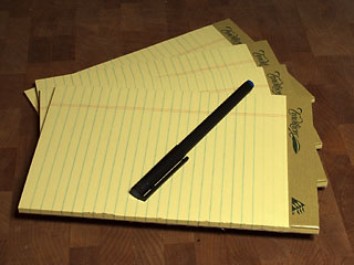 mini legal pad
